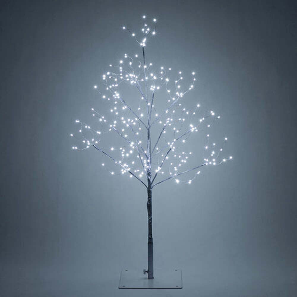 6-ft. Silver Fairy Light Tree, Cool White LED