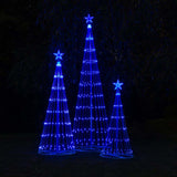 4-ft. Blue LED Animated Outdoor Lightshow Christmas Tree_3