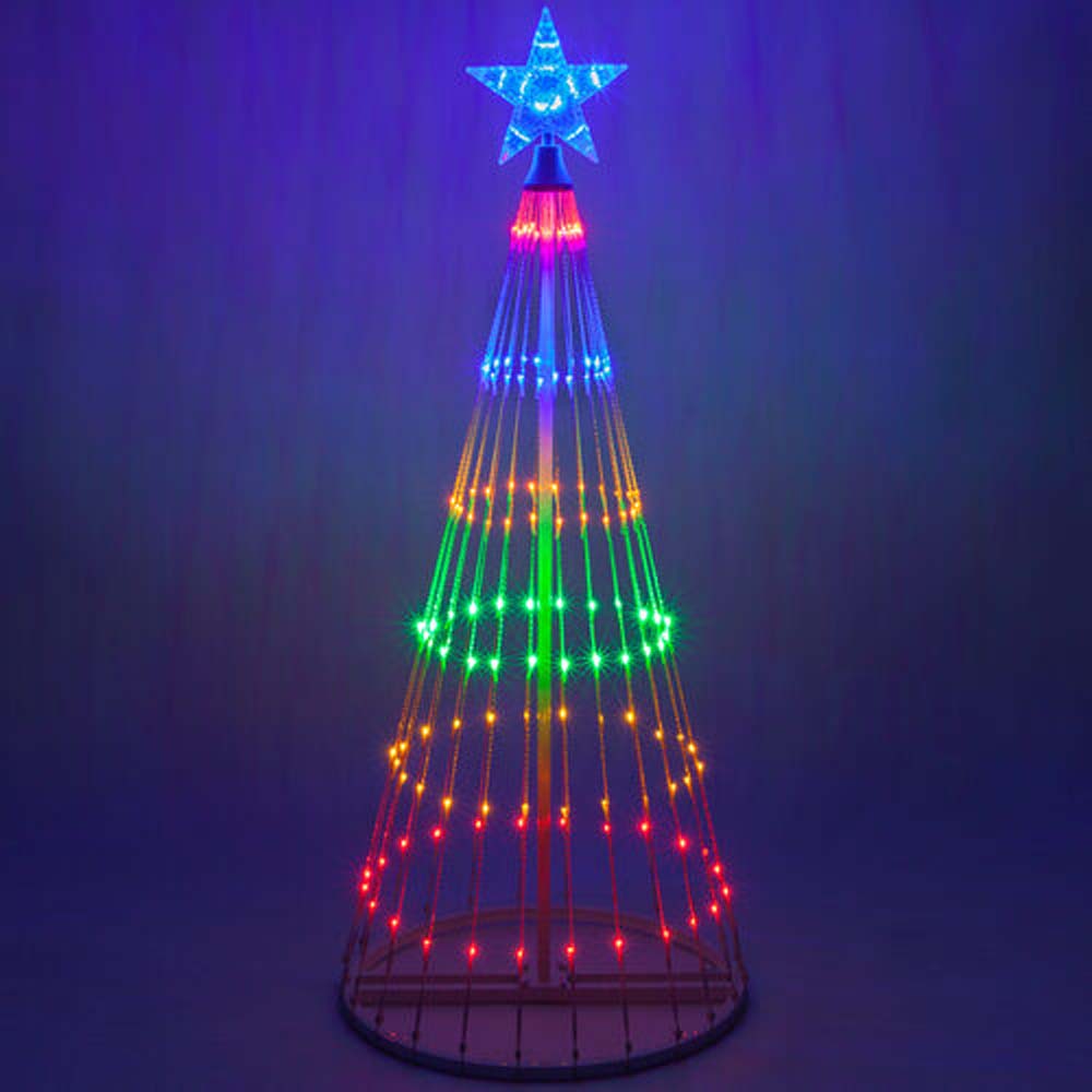 4-ft. Multicolor LED Animated Outdoor Lightshow Christmas Tree