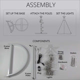 6-ft. Multicolor LED Animated Outdoor Lightshow Christmas Tree - BulbAmerica