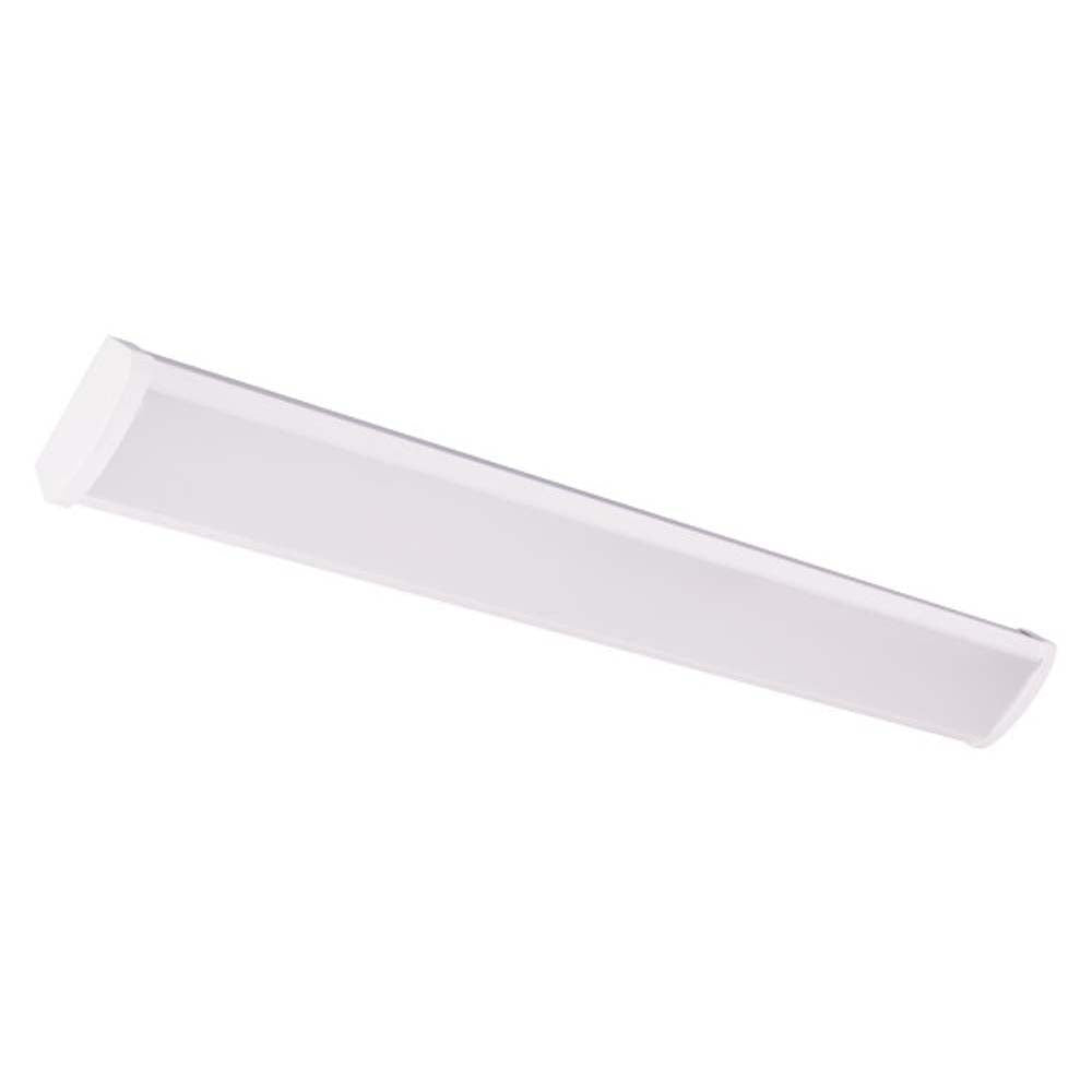 WPC Series 4-Foot LED Linear Wraparound Light Fixture, 3500K