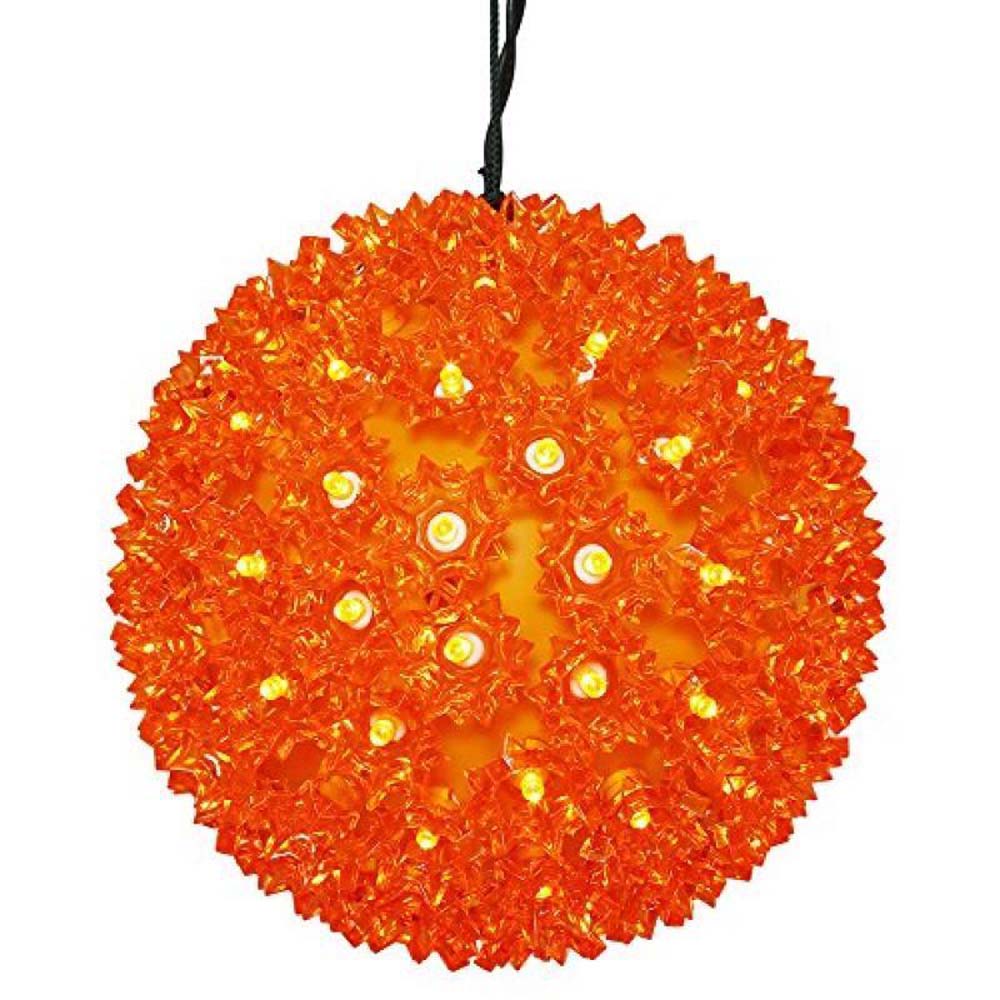 Vickerman 50Lt x 6" LED Orange Starlight Sphere