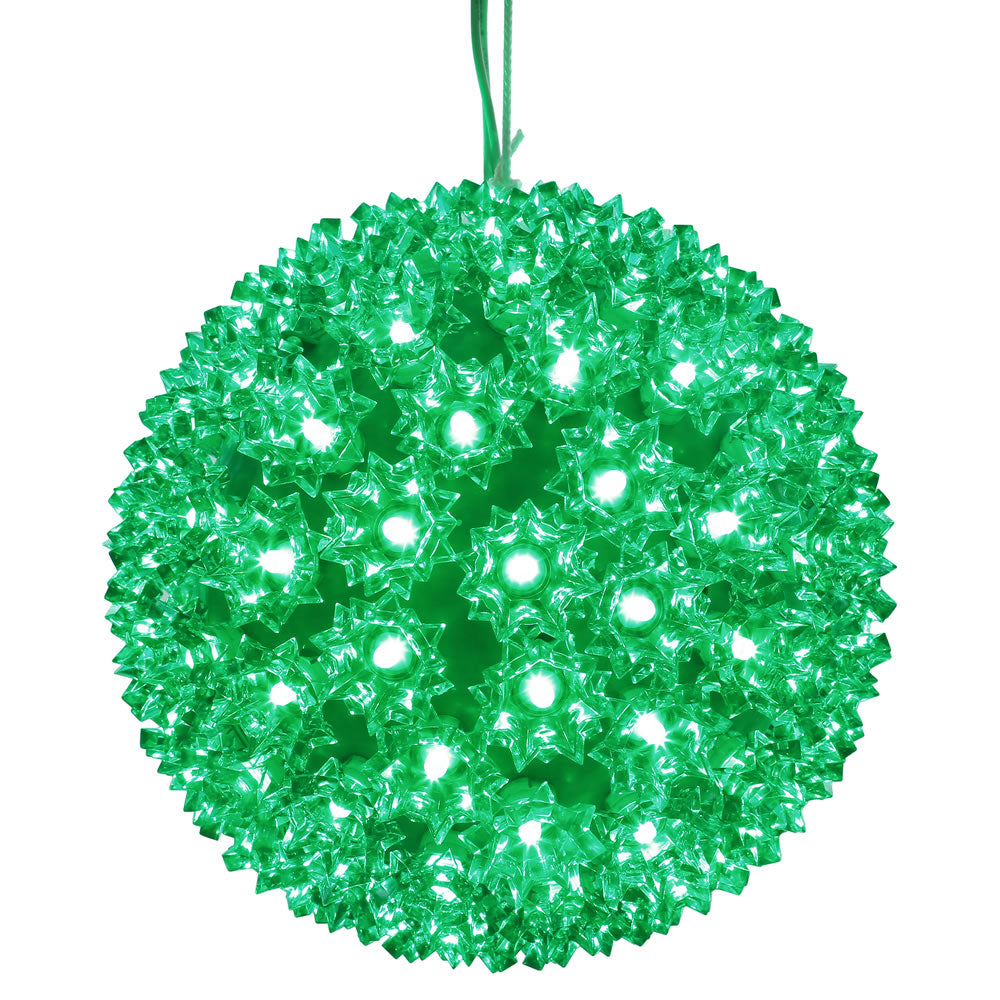 Vickerman 100Lt x 7.5" LED Green Starlight Sphere