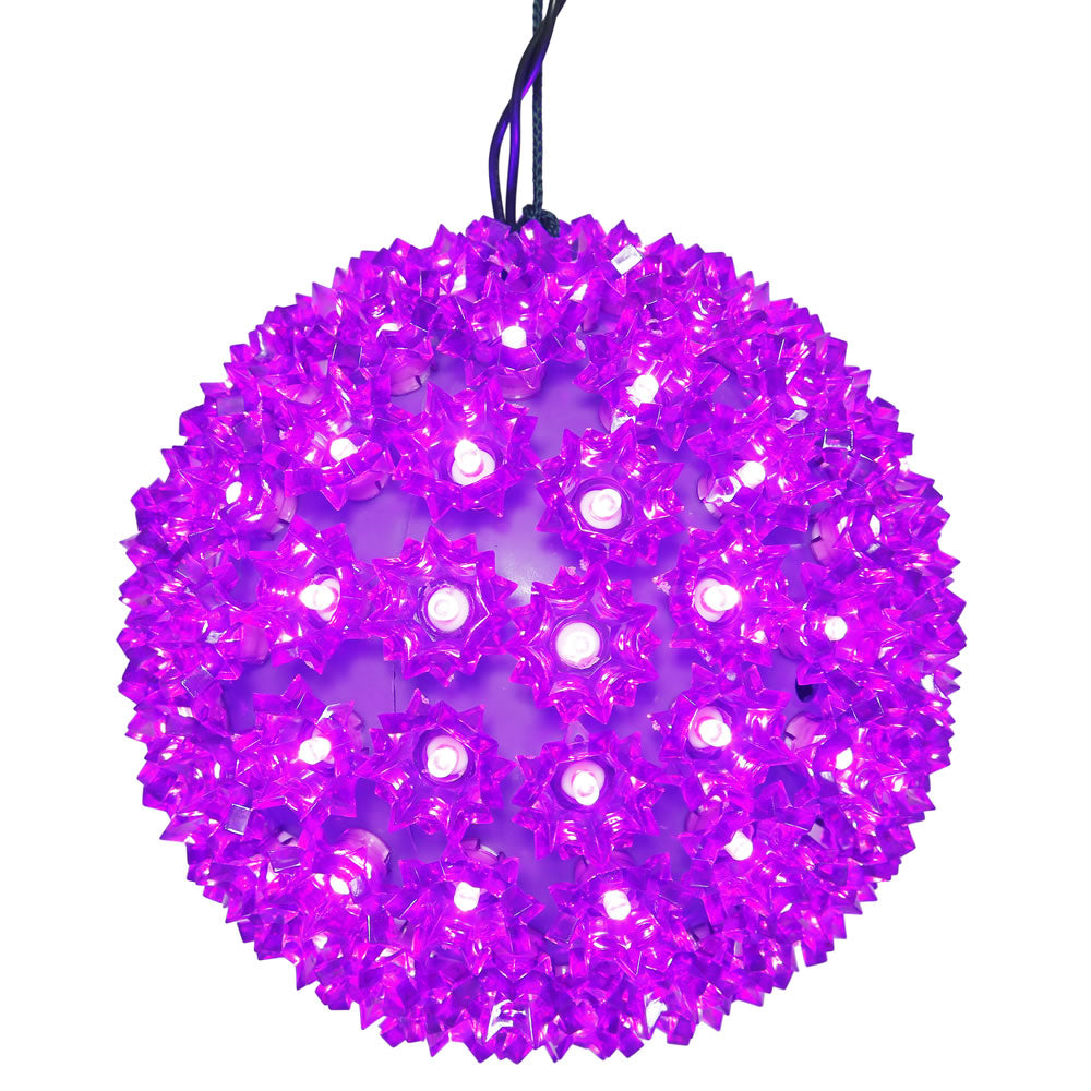 Vickerman 50Lt x 6 in. LED Purple Starlight Sphere