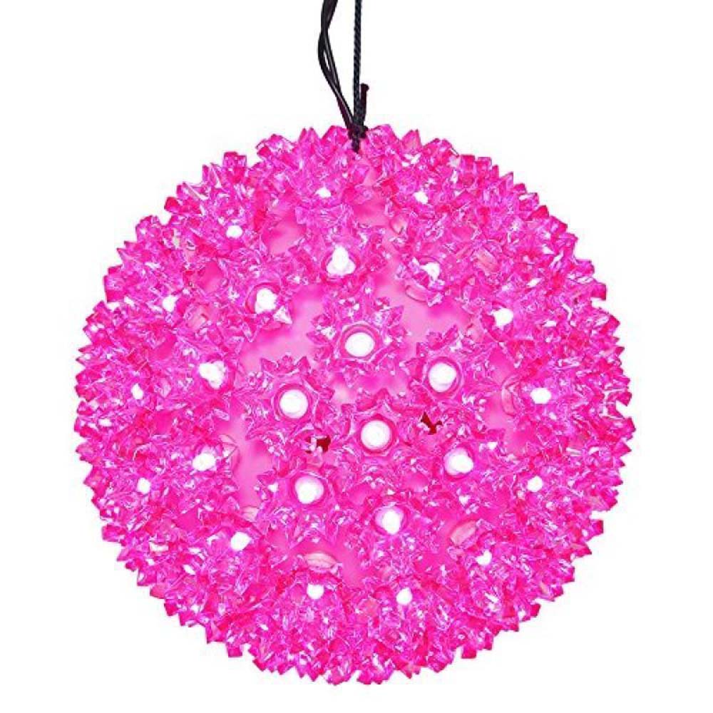 Vickerman 100Lt x 7.5" LED Pink Starlight Sphere