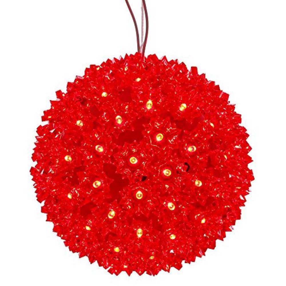 Vickerman 150Lt x 10" LED Red Starlight Sphere