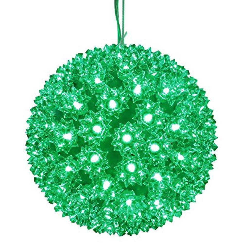 Vickerman 150Lt x 10" LED Green Starlight Sphere