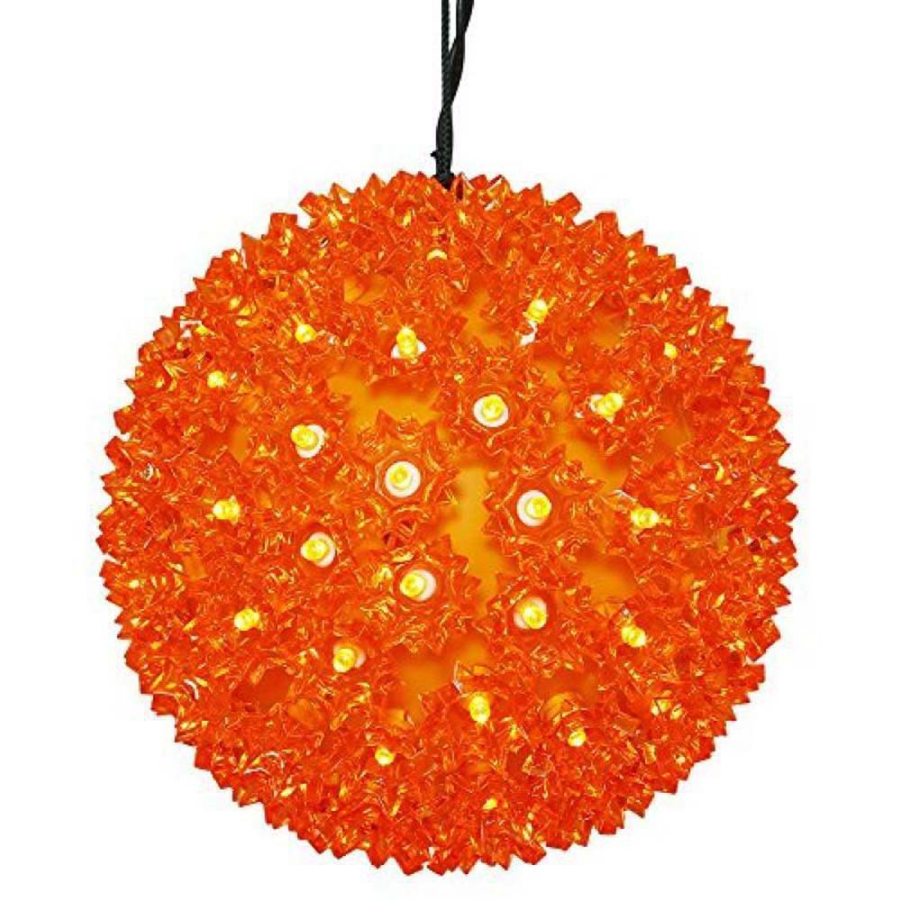 Vickerman 150Lt x 10" LED Orange Starlight Sphere
