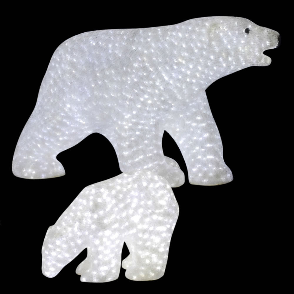 Vickerman 27 in. x 49 in. x 22 in. Male Polar Bear 1900LED