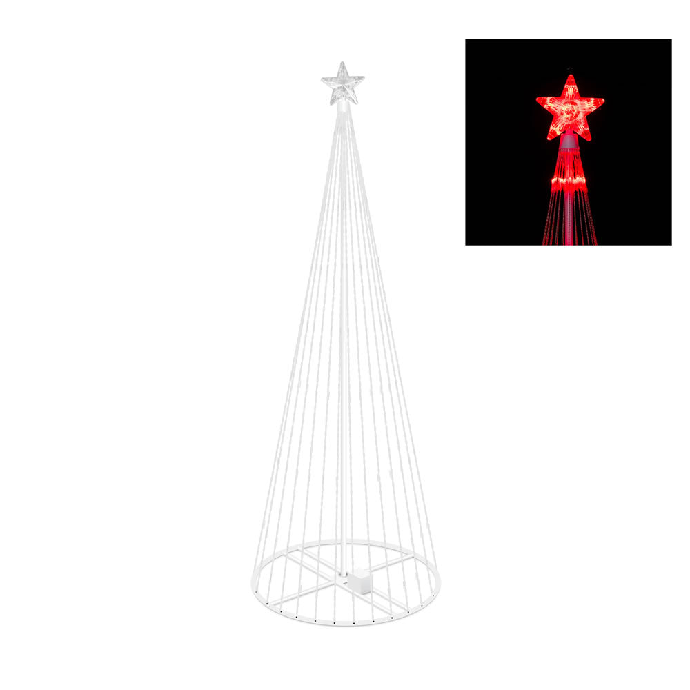 Vickerman 6 ft. x 28 in. LED 200 Red Light Show Tree