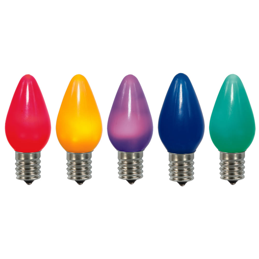 25PK - Vickerman C7 Multi Color Ceramic LED Bulbs