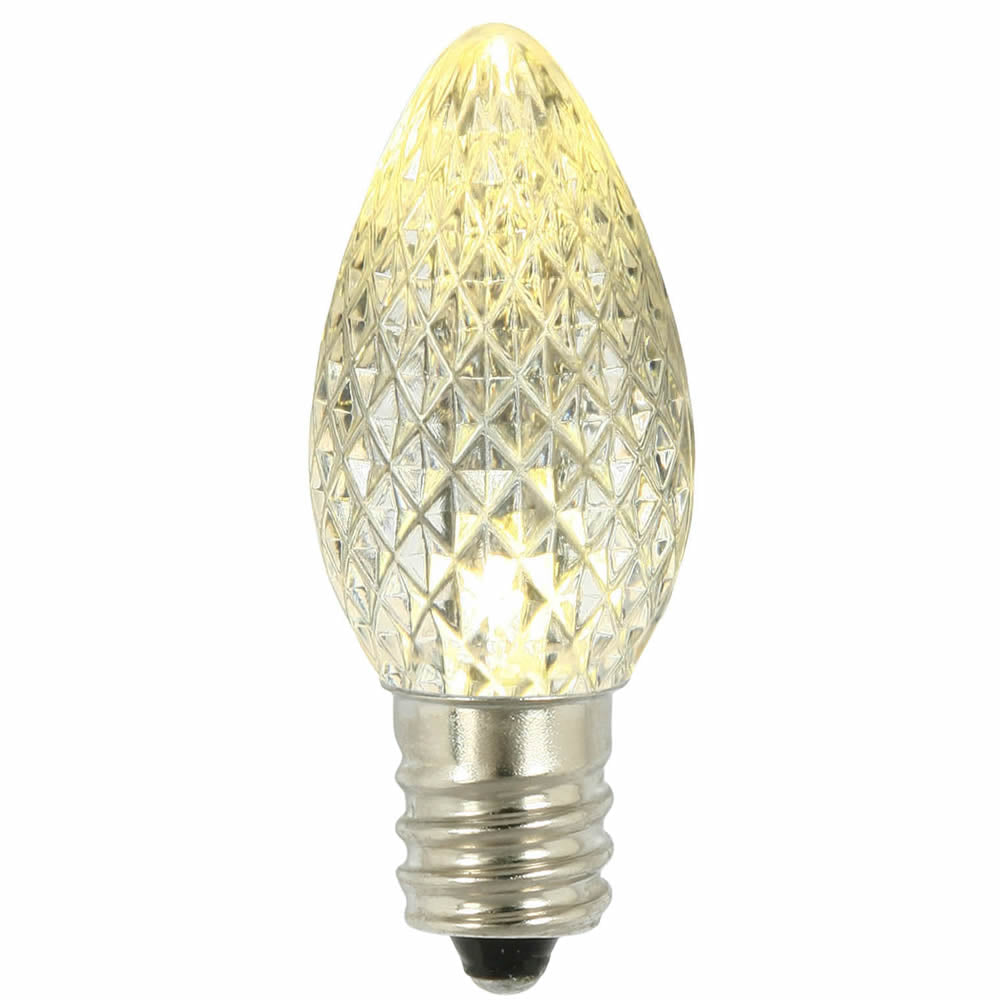 25PK - Vickerman C7 Faceted LED Warm White Twinkle Bulb