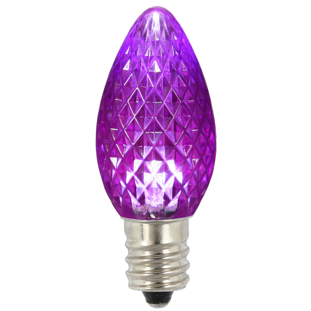25PK - Vickerman C7 Faceted LED Purple Bulb 0.96W