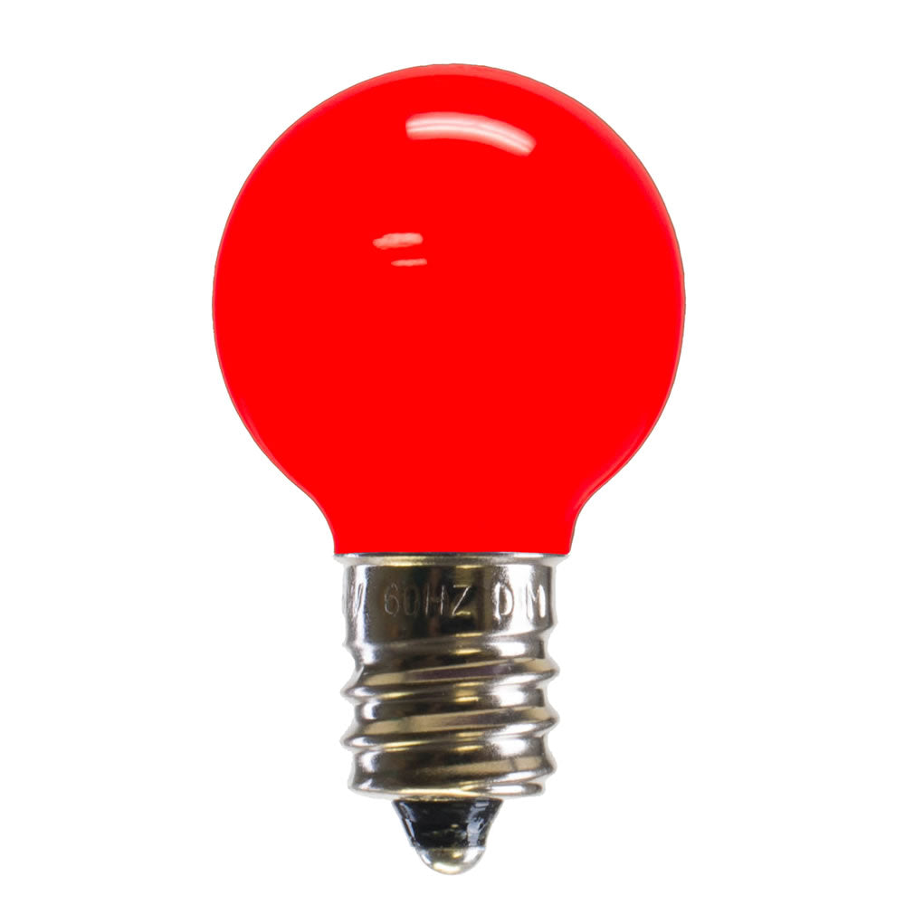 25PK - Vickerman Red Ceramic G30 LED Replacement Bulb