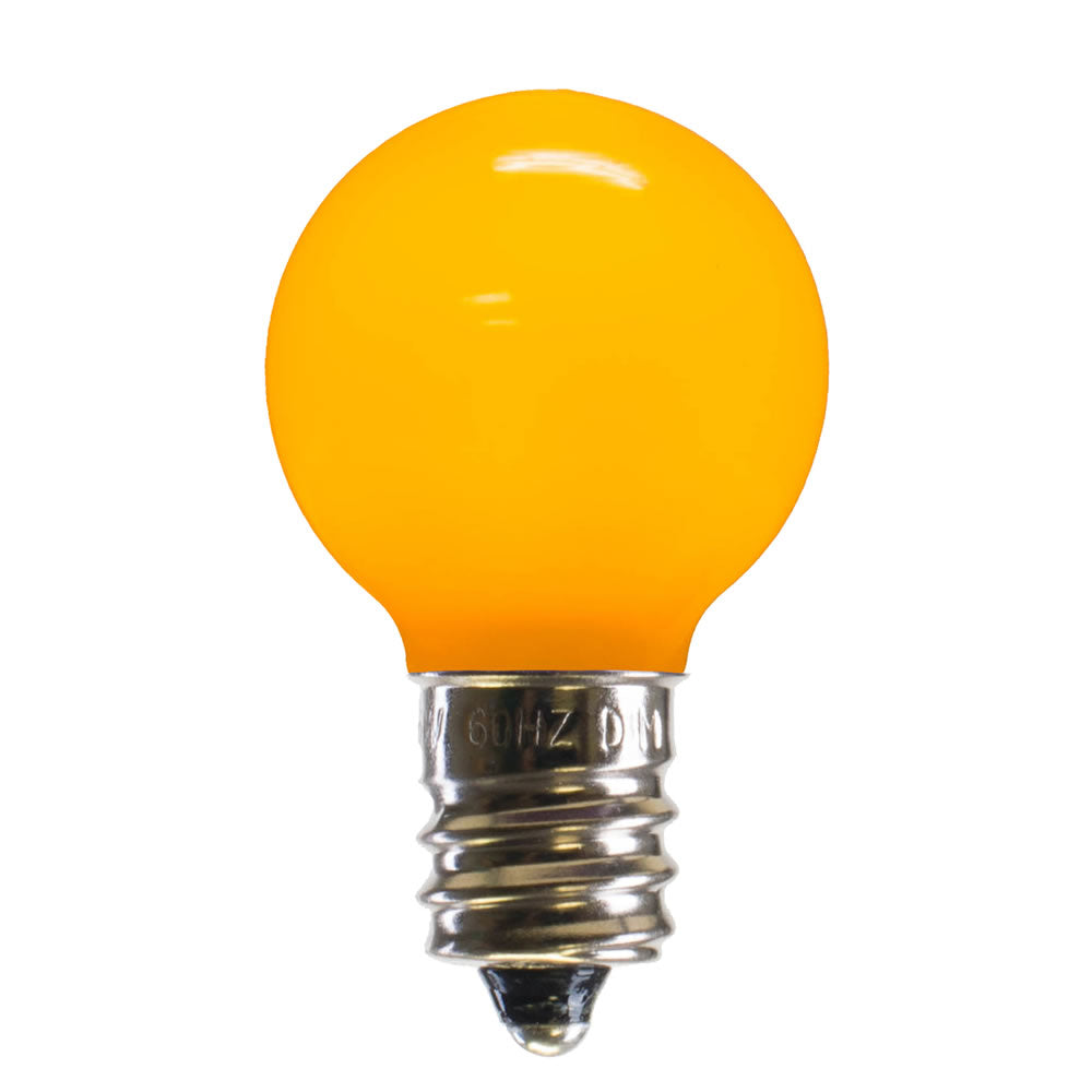 25PK - Vickerman Yellow Ceramic G30 LED Replacement Bulb