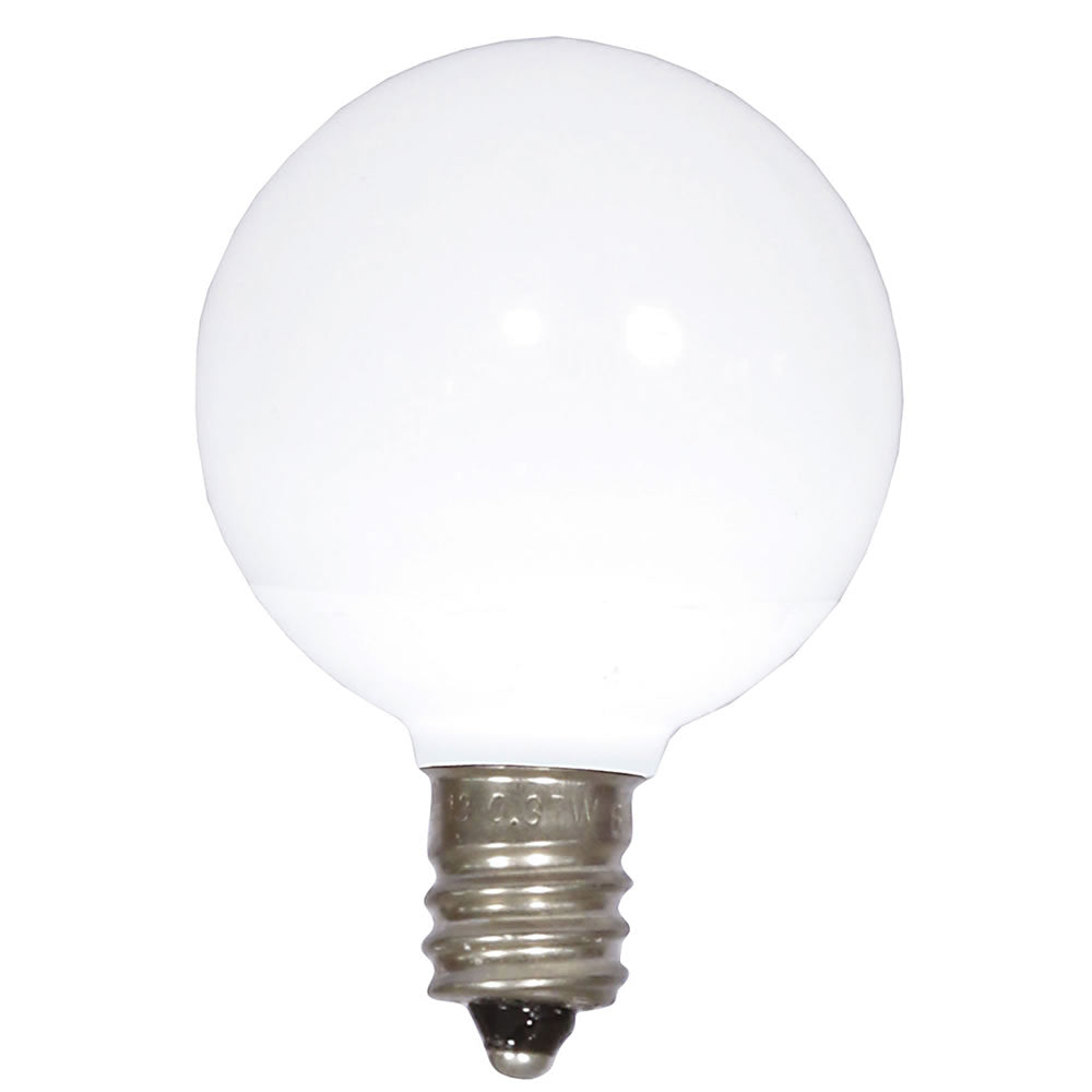 25 Pack - Vickerman G40 Cool White Ceramic LED Bulb E12 .96W