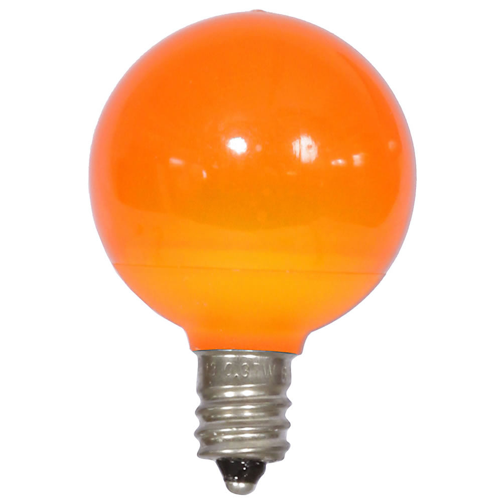 25PK - Vickerman Orange Ceramic G40 LED Replacement Bulb