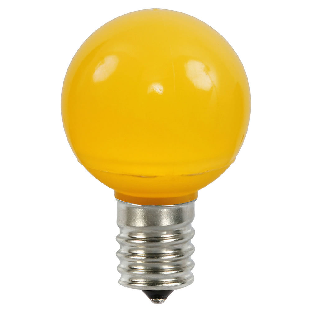 25PK - Vickerman Yellow Ceramic G50 LED Replacement Bulb