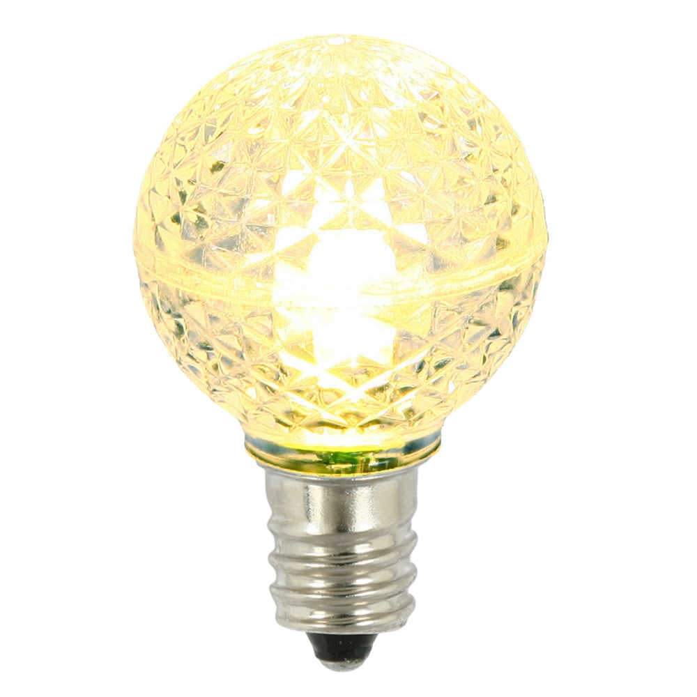 25PK - Vickerman Warm White Faceted G30 LED Replacement Bulb