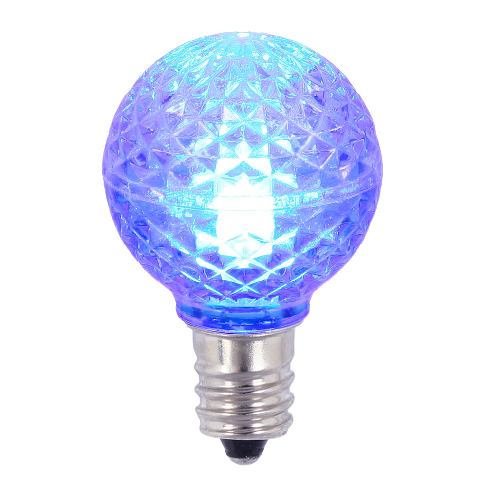 25PK - Vickerman Blue Faceted G30 LED Replacement Bulb