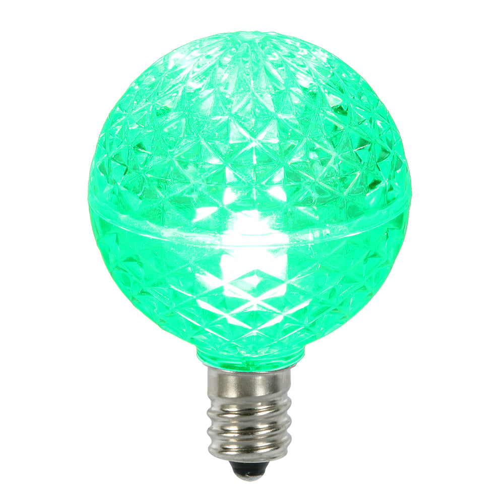25PK - Vickerman Green Faceted G40 LED Replacement Bulb