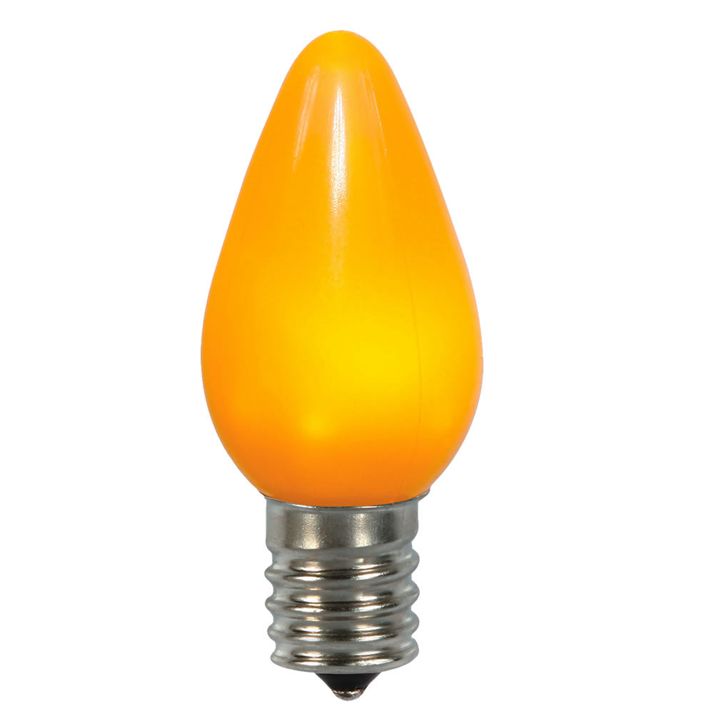 25PK - Vickerman C7 Ceramic LED Yellow Twinkle Bulb