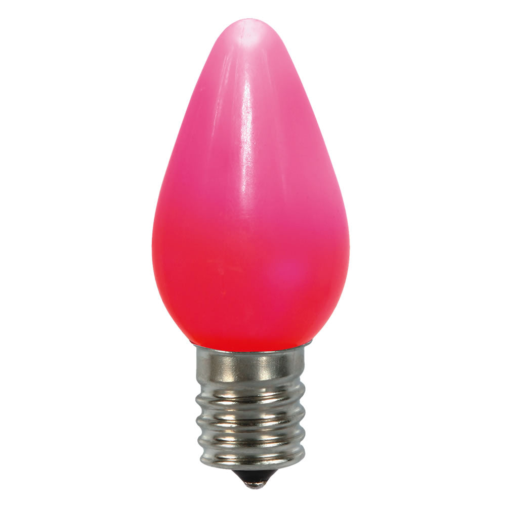 25PK - Vickerman C7 Ceramic LED Pink Bulb 0.96W 130V