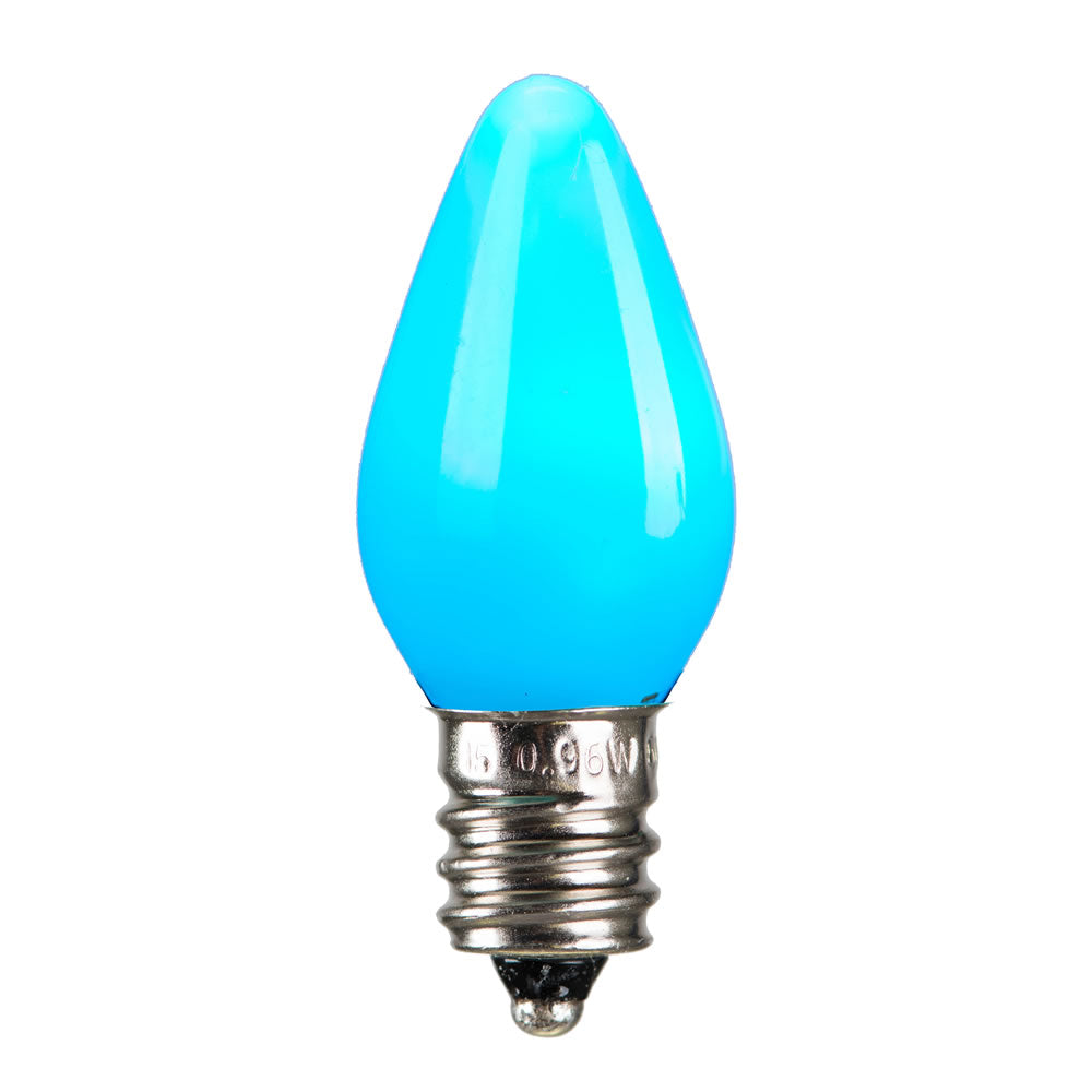 25PK - Vickerman C7 Ceramic LED Teal Bulb 0.96W 130V