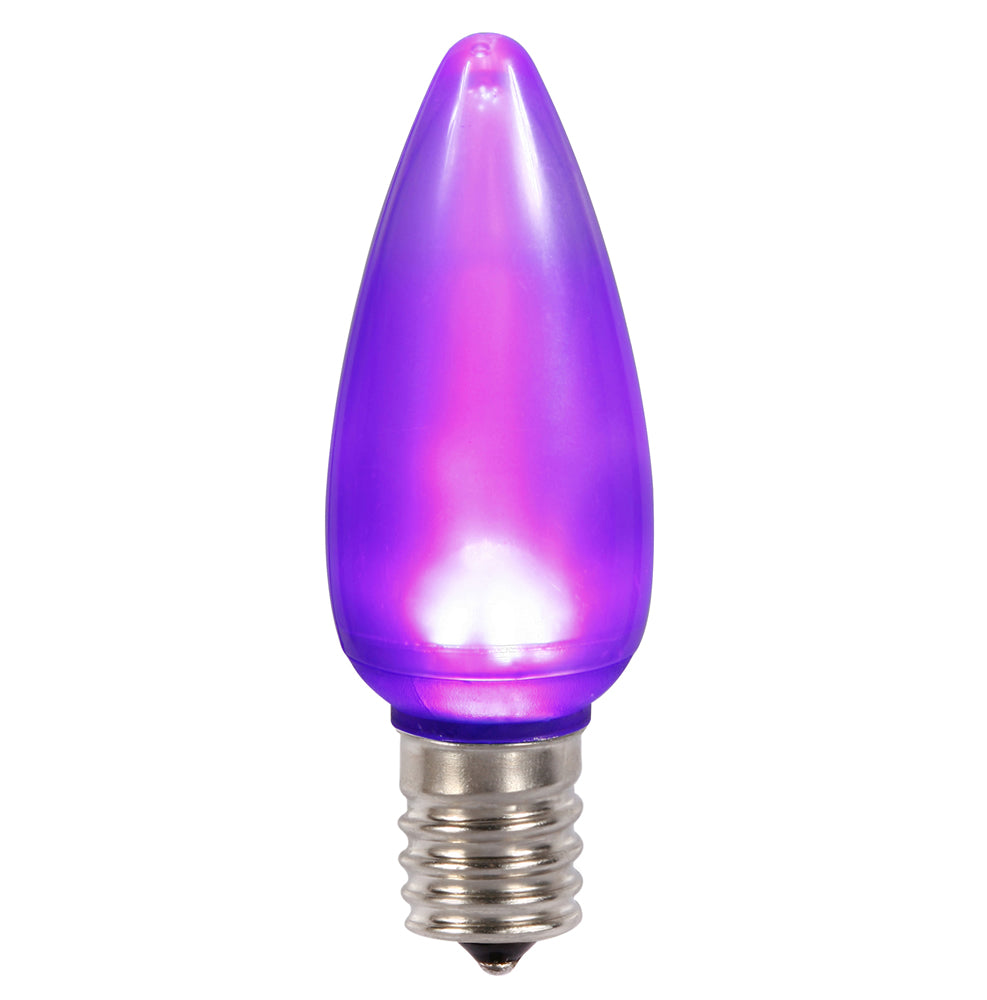 25PK - Vickerman C9 Ceramic LED Purple Bulb 0.96W 130V