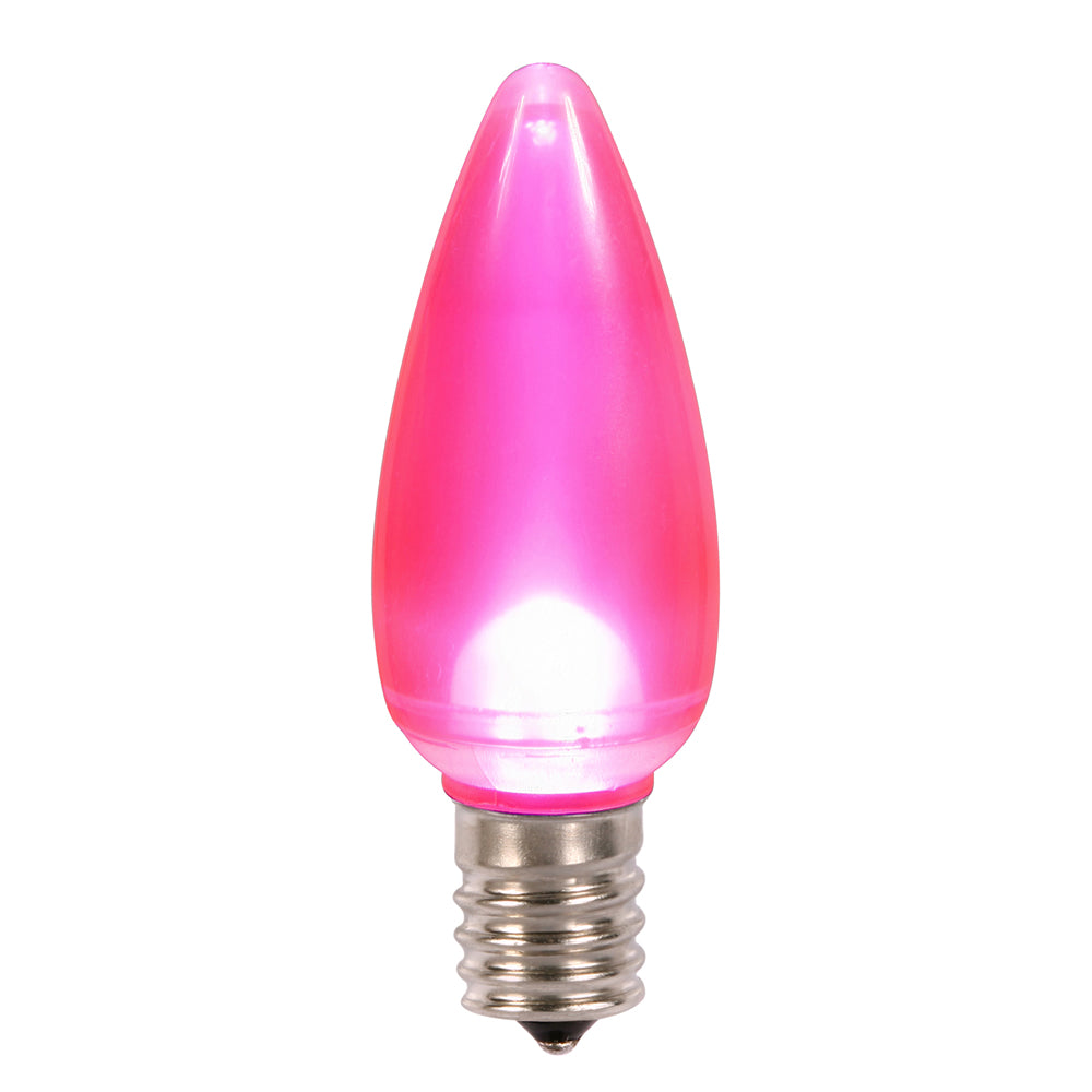 25PK - Vickerman C9 Ceramic LED Pink Bulb 0.96W 130V