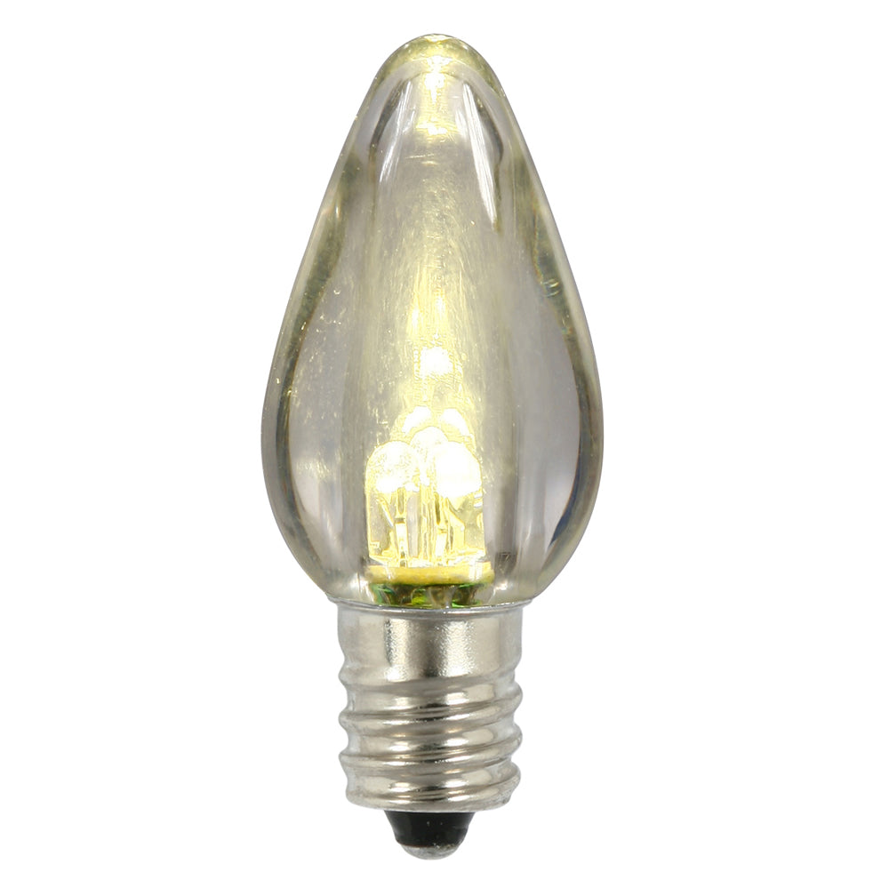 25 Pack - Vickerman C7 Transparent LED Warm White Bulb .96W 130V