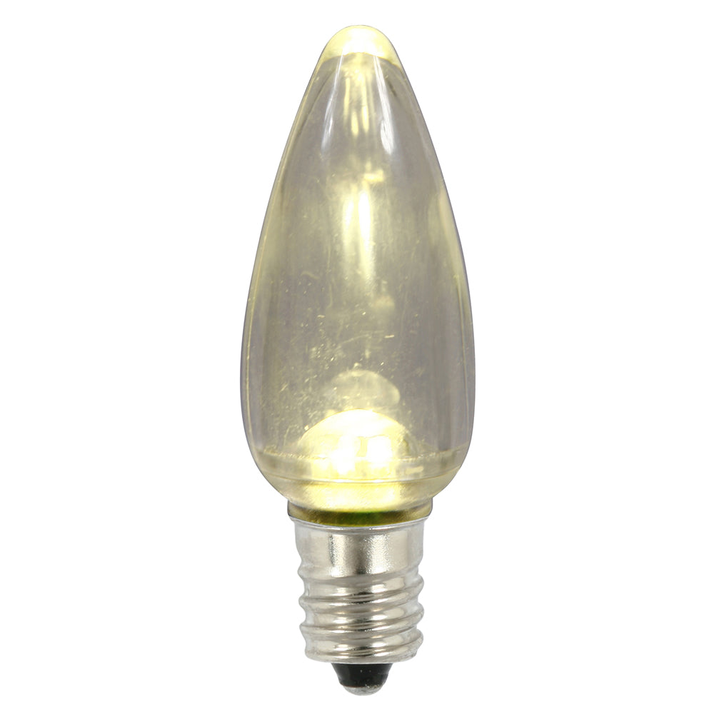 25 Pack - Vickerman C9 Transparent LED Warm White Twinkle Bulb