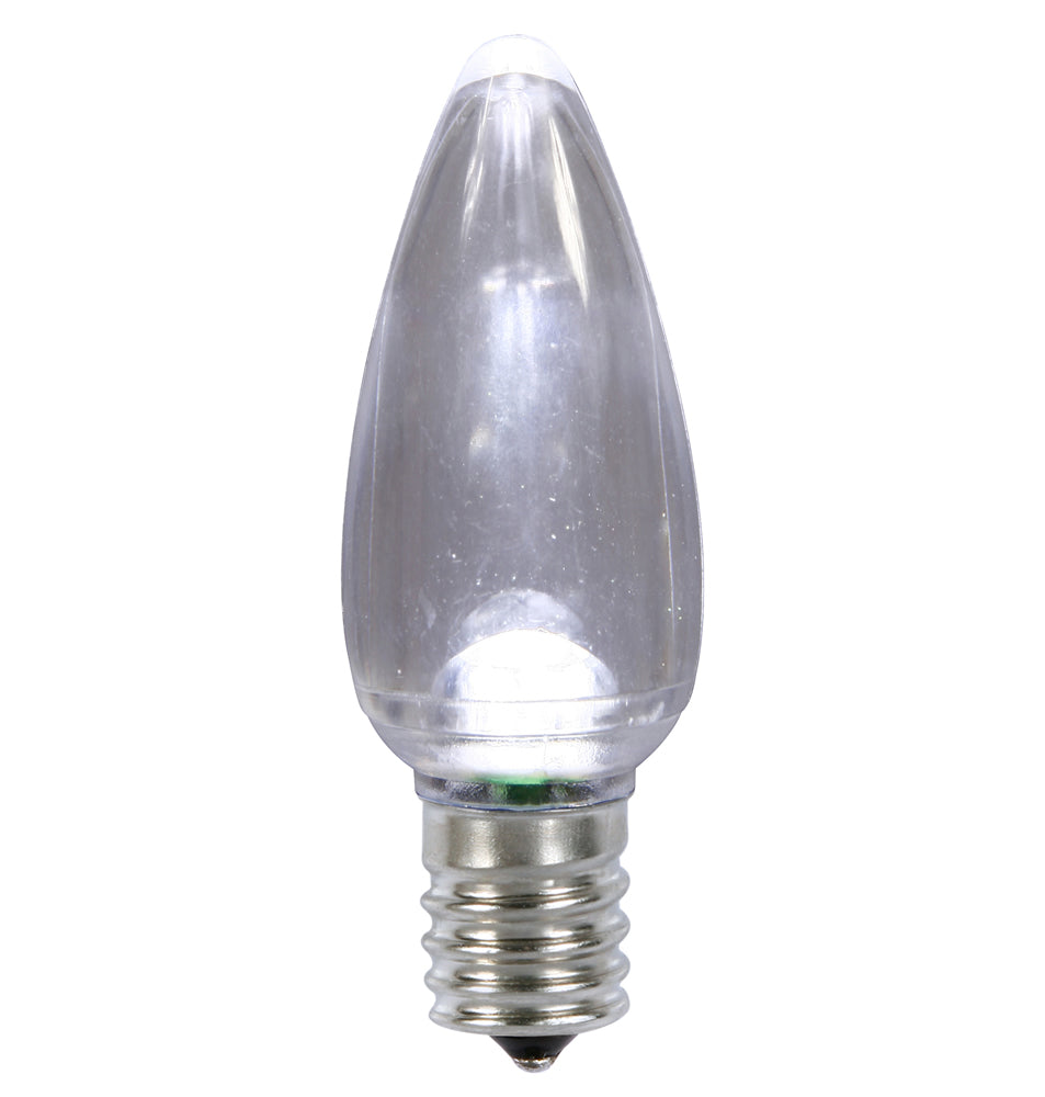 25 Pack - Vickerman C9 Transparent LED Pure White Twinkle Bulb